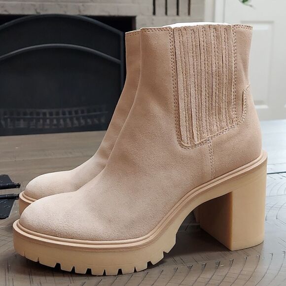 Dolce Vita Caster H2O Dune Suede Boots NWT - Picture 5 of 10